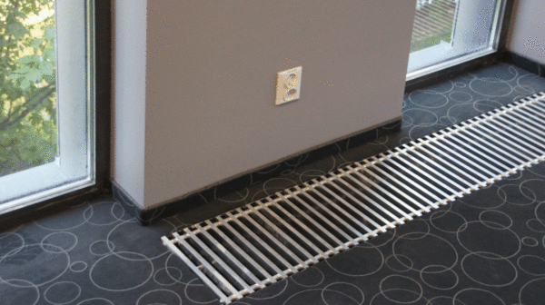 Скрытые радиаторы отопления в полу